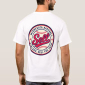 ミネソタの野球チームを売れ デザイン Tシャツ (裏面)