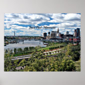 ミネソタの風景セントポール ポスター (正面)