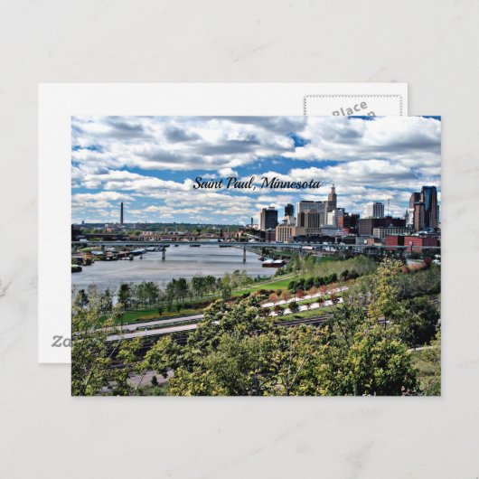 ミネソタの風景セントポール ポストカード (正面/裏面)