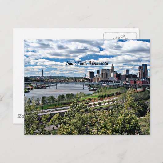 ミネソタの風景セントポール ポストカード (正面/裏面)