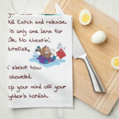 ミネソタの10の命令タオル キッチンタオル (四つ折り)