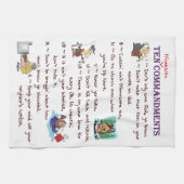 ミネソタの10の命令タオル キッチンタオル (横)