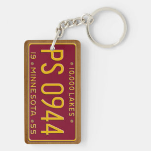 ミネソタの1955年のヴィンテージのナンバープレートKeychain キーホルダー