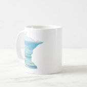 ミネソタのwatercolor湖のマグ コーヒーマグカップ (正面左)