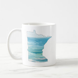 ミネソタのwatercolor湖のマグ コーヒーマグカップ