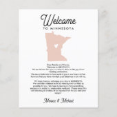 ミネソタへようこそレター&旅程ANY COLOR (正面)