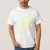 ミネソタぼやけル Tシャツ (正面)