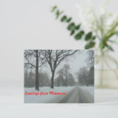 ミネソタよりご挨拶 ポストカード (スタンド正面)