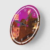 ミネソタをテーマにした壁時計 ラウンド壁時計 (傾斜)