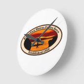 ミネソタをテーマにした壁時計 ラウンド壁時計 (傾斜)