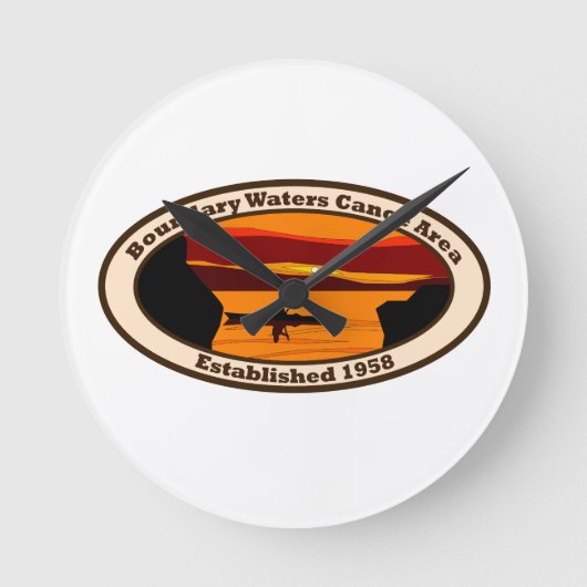 ミネソタをテーマにした壁時計 ラウンド壁時計 (正面)
