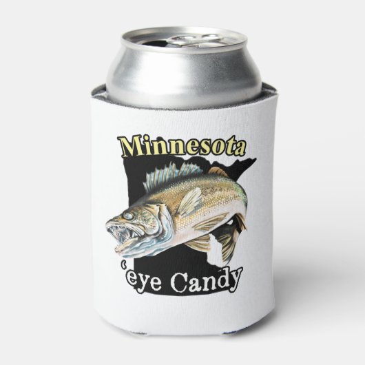 ミネソタアイキャンディおもしろいワレー魚釣り 缶クーラー (缶正面)