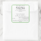 ミネソタコテージフードビジネスグリーンベーキングラベル スクエアシール (バッグ)