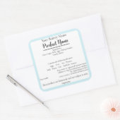 ミネソタコテージフードビジネスブルーベーキングラベル スクエアシール (封筒)