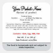 ミネソタコテージフードローラーベルホームベーカリー スクエアシール (正面)