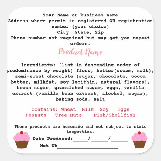 ミネソタコテージフードローラーベルホームベーカリー スクエアシール (正面)