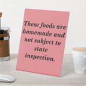 ミネソタコテージ食品法定表看板 台座サイン (インサイチュ)