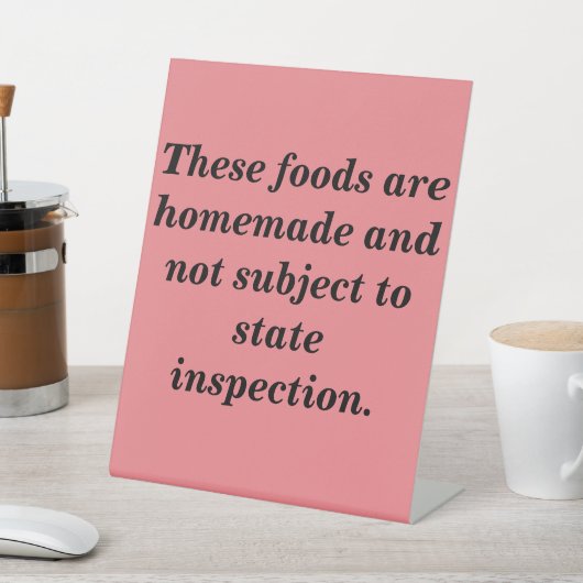 ミネソタコテージ食品法定表看板 台座サイン (インサイチュ)