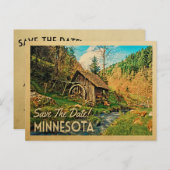 ミネソタサザデイトキャビン素朴ミルウッズ 案内ポストカード (正面/裏面)