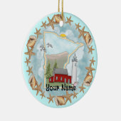 ミネソタシェルズライトハウスオーナメント セラミックオーナメント (右)