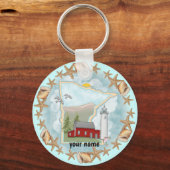 ミネソタシェルズライトハウスキーチェーン キーホルダー (正面)