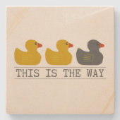 ミネソタダックアヒル灰色アヒル – これが方法である ストーンコースター (正面)