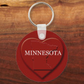 ミネソタハートマップキーチェーン キーホルダー (正面)