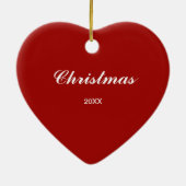 ミネソタハートマップクリスマス装飾 セラミックオーナメント (裏面)
