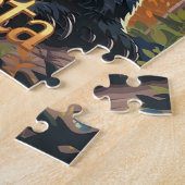 ミネソタブラックベア ジグソーパズル (側面)