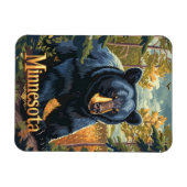 ミネソタブラックベア マグネット (横)