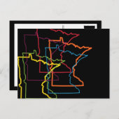 ミネソタプライドぼやけ ポストカード (正面/裏面)