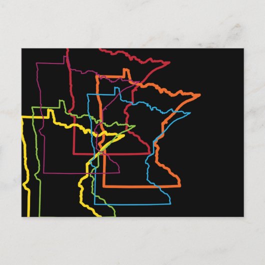 ミネソタプライドぼやけ ポストカード (正面)