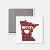 ミネソタホッケーバッファロープレイド マグネット (正面/裏面)