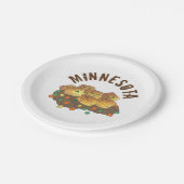 ミネソタホットディッシュタートカセロール ペーパープレート (アングル)