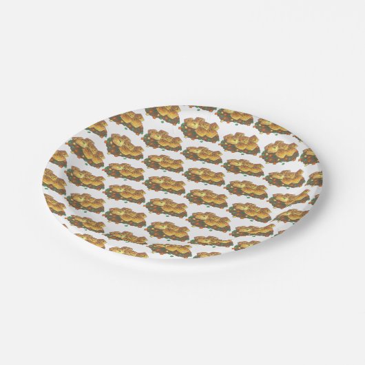 ミネソタホットディッシュタートカセロール ペーパープレート (アングル)