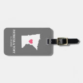 ミネソタホーム州ラブアンドオプティナルハート ラゲッジタグ (正面横)