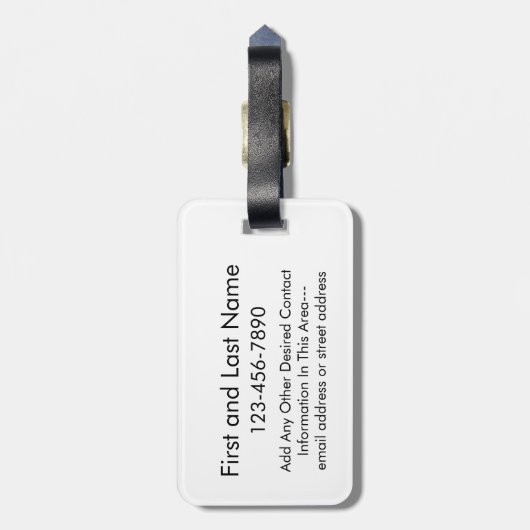 ミネソタホーム州ラブアンドオプティナルハート ラゲッジタグ (裏面縦)