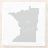 ミネソタユーベッチャガラスコースター ガラスコースター (裏面)