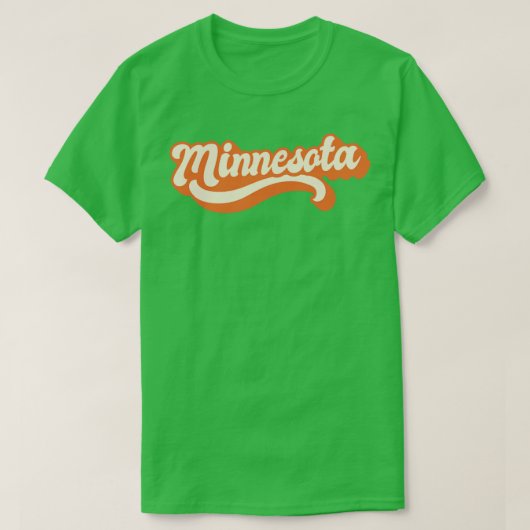 ミネソタレトロ Tシャツ (デザイン正面)