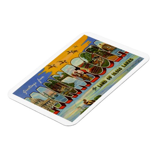 ミネソタヴィンテージ旅行 マグネット (左側)