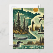 ミネソタ動揺してグランジ州 ポストカード (正面/裏面)