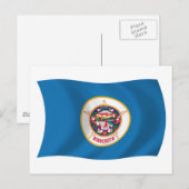 ミネソタ国旗 ポストカード (正面/裏面)