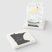 ミネソタ大理石コースターよ！ ストーンコースター (横)