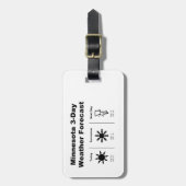 ミネソタ天気予報 ラゲッジタグ (正面縦)