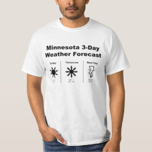 ミネソタ天気予報 Tシャツ