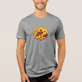 ミネソタ州のゴファーズカラーの州のシール トライブレンドＴシャツ (正面)