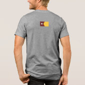 ミネソタ州のゴファーズカラーの州のシール トライブレンドＴシャツ (裏面)