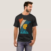 ミネソタ州のビンテージ地図 マウンテン ハイキング Tシャツ (正面フル)