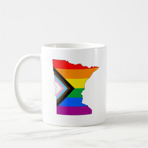 ミネソタ州のプライドLGBTQプログレスプライド コーヒーマグカップ
