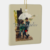 ミネソタ州の写真と町の名前を挿入 セラミックオーナメント (右)